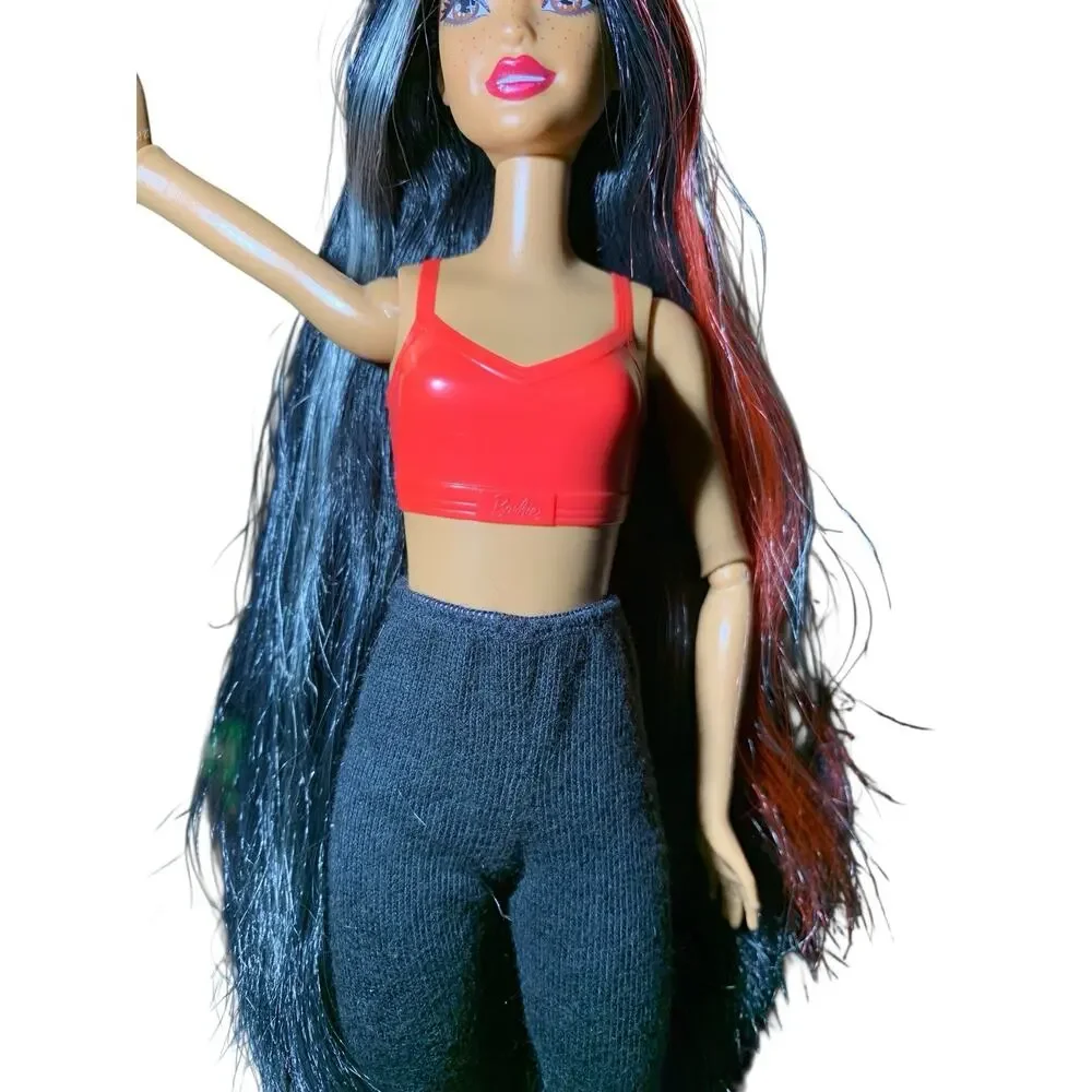 Barbie Cutie Reveal Panda Red Dark Hair Black Hair Freckles Jointed‎ Articulated